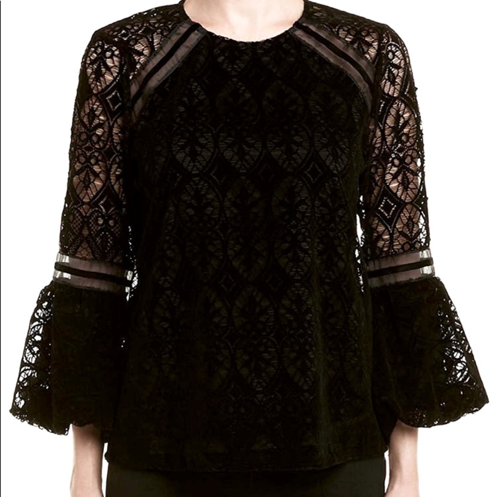 LAUNDRY BY SHELLI SEGAL Women's black Top size L